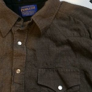 Pendleton wool snap shirt